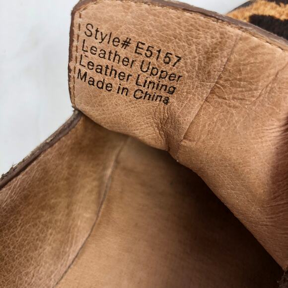 Madewell The Orson Loafers 7.5 Leopard Print Calf Hair Leather Slip On Shoes - Picture 6 of 12